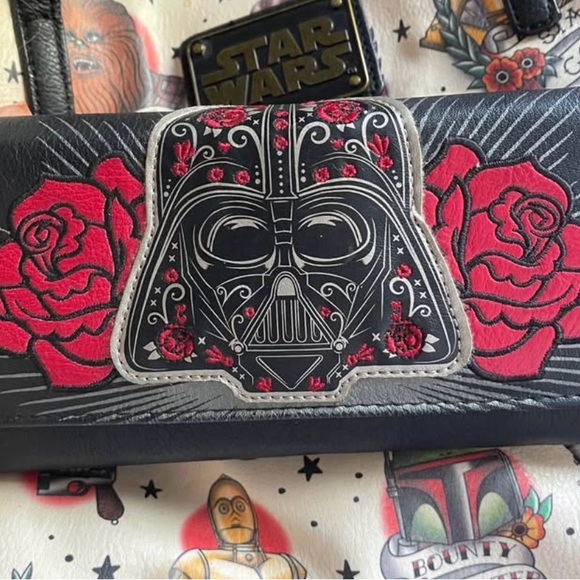 Loungefly Handbags - Loungefly Black and Red Star Wars Wallet